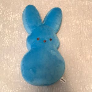 Blue peeps bunny decorative room pillow. Brand new